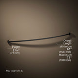 Expanse® Curved shower rod