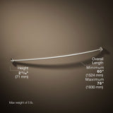 Expanse® Curved shower rod