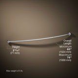 Expanse® Curved shower rod