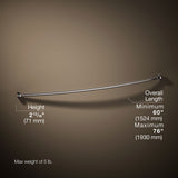 Expanse® Curved shower rod