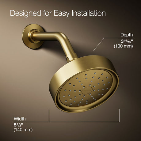 Purist® Single-function showerhead, 1.5 gpm