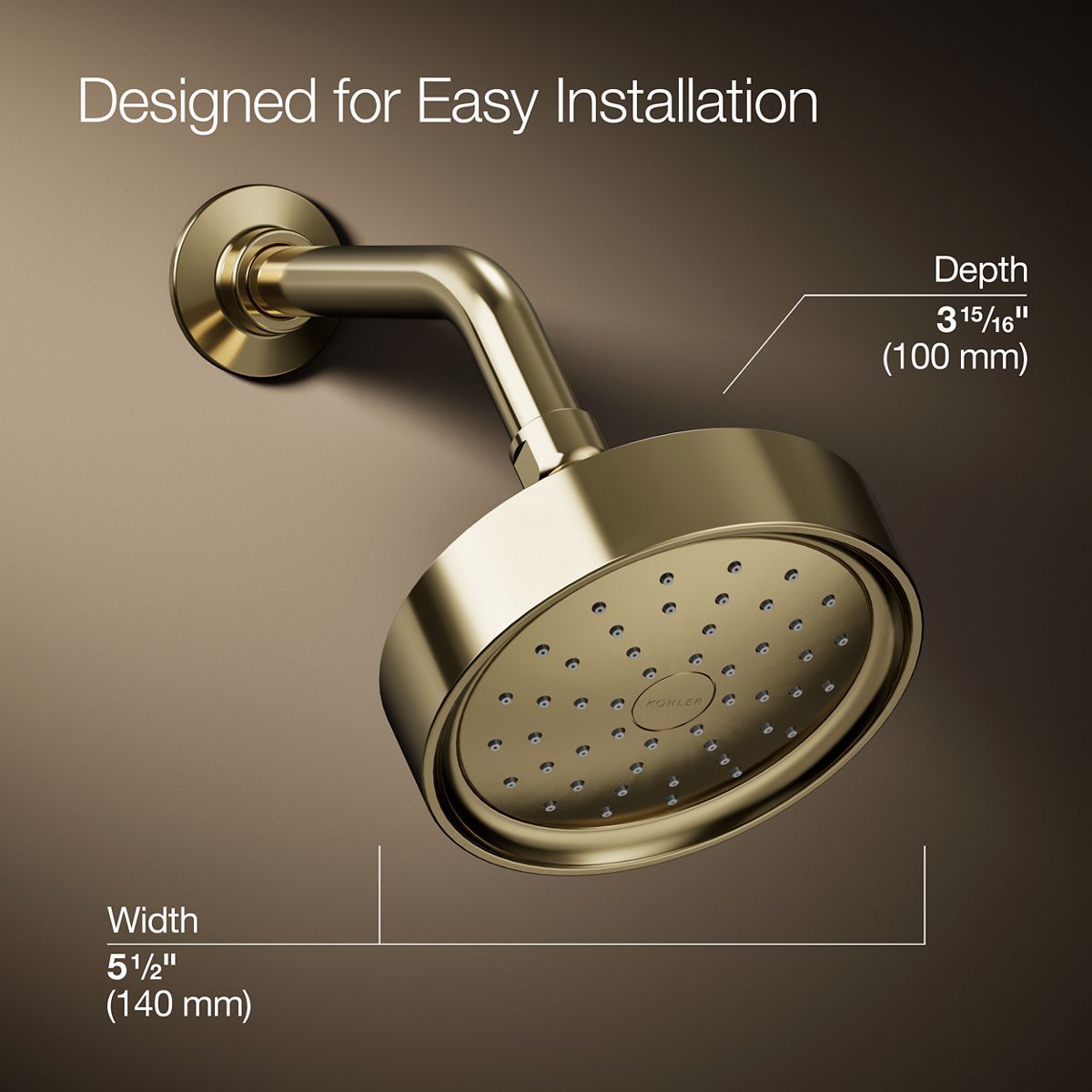 Purist® Single-function showerhead, 1.75 gpm