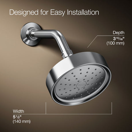 Purist® Single-function showerhead, 1.5 gpm