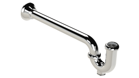 Cast P-Trap with 15" Wall Bend and Cleanout (95-15)