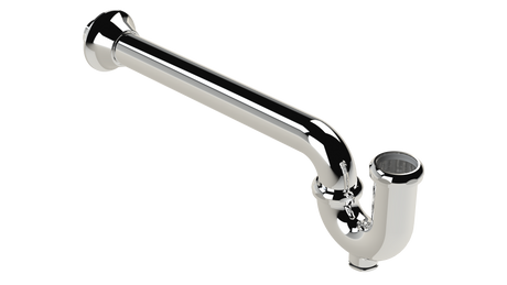 Cast P-Trap with 15" Wall Bend and Cleanout (96-15)