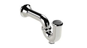 Cast P-Trap with 7" Wall Bend and Cleanout (96)
