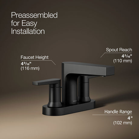 Taut® Centerset bathroom sink faucet, 1.2 gpm