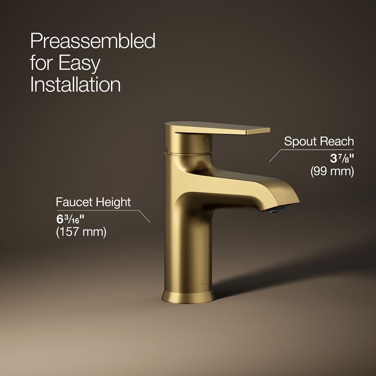 Hint® Single-handle bathroom sink faucet, 1.2 gpm