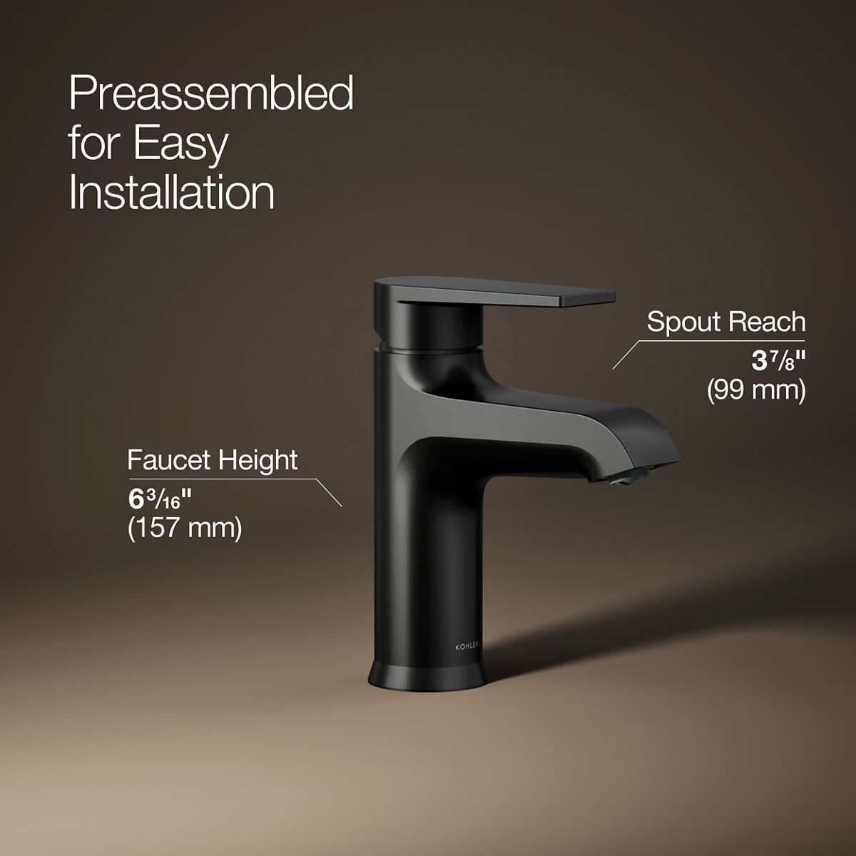 Hint® Single-handle bathroom sink faucet, 1.2 gpm