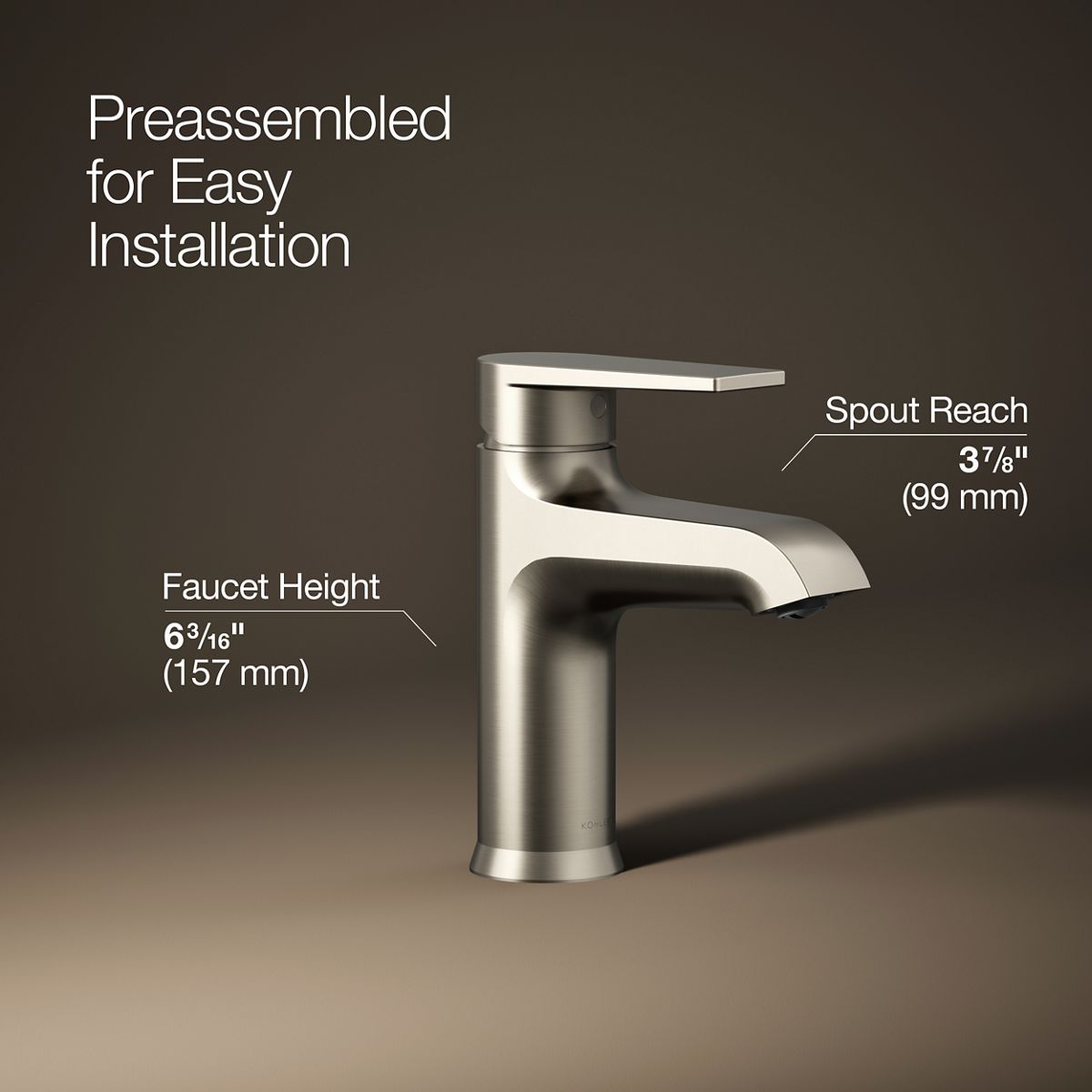 Hint® Single-handle bathroom sink faucet, 1.2 gpm