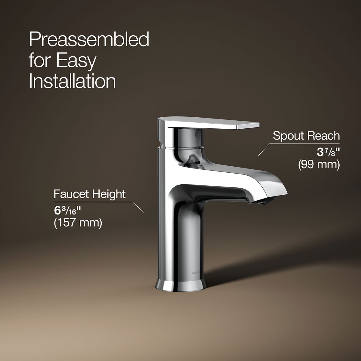Hint® Single-handle bathroom sink faucet, 1.2 gpm