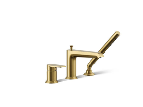 Hint® Deck-mount bath faucet with handshower