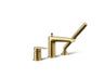 Hint® Deck-mount bath faucet with handshower