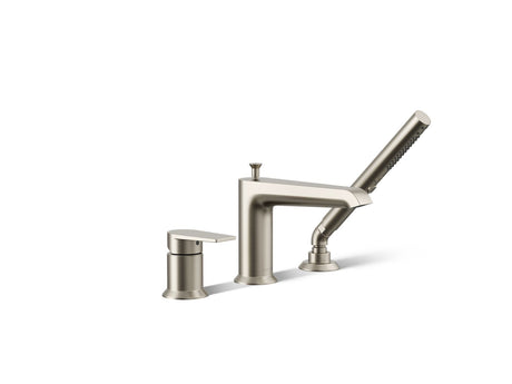 Hint® Deck-mount bath faucet with handshower