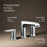 Hint® Widespread bathroom sink faucet, 1.2 gpm
