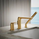 Avid® Deck-mount bath faucet with handshower