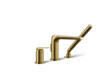 Avid® Deck-mount bath faucet with handshower