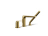 Avid® Deck-mount bath faucet with handshower