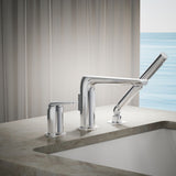 Avid® Deck-mount bath faucet with handshower