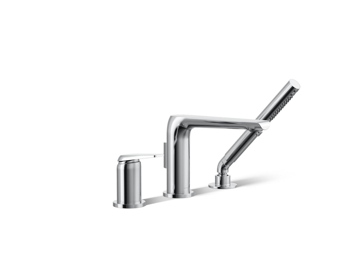 Avid® Deck-mount bath faucet with handshower