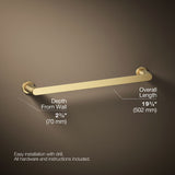 Avid® 18" towel bar