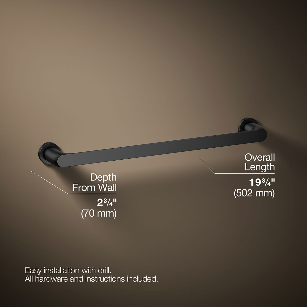 Avid® 18" towel bar