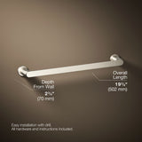 Avid® 18" towel bar