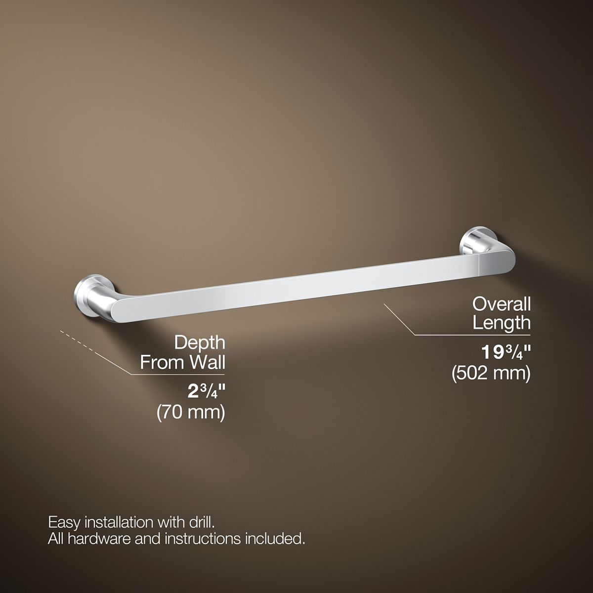 Avid® 18" towel bar