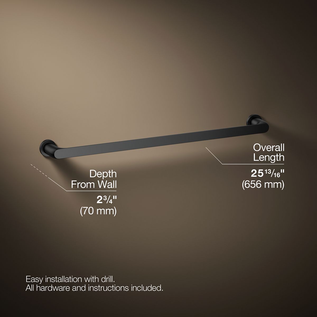 Avid® 24" towel bar