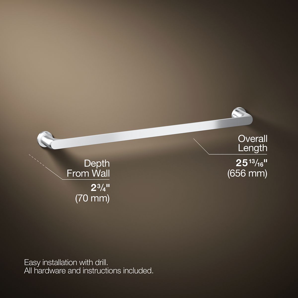 Avid® 24" towel bar