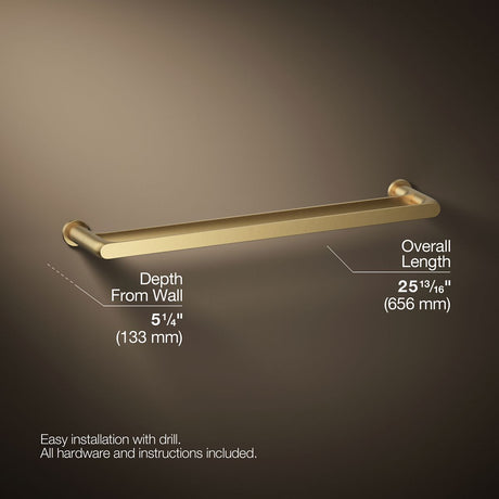 Avid® 24" double towel bar