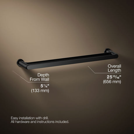 Avid® 24" double towel bar