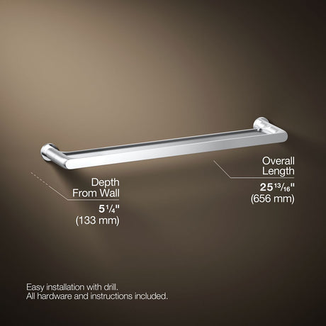 Avid® 24" double towel bar