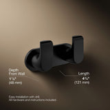 Avid® Double robe hook