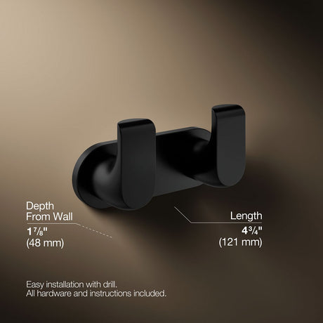 Avid® Double robe hook