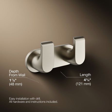 Avid® Double robe hook