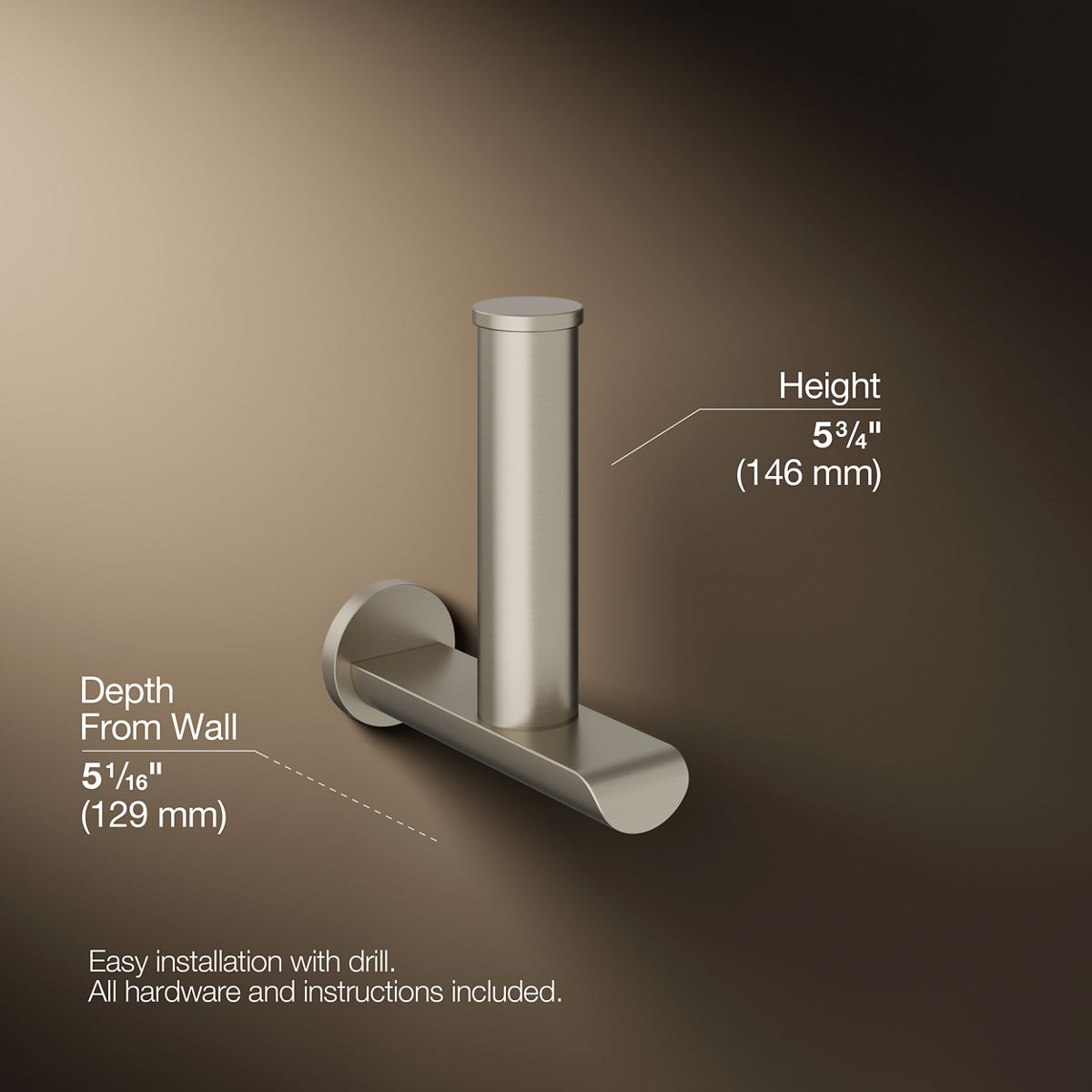 Avid® Vertical toilet paper holder