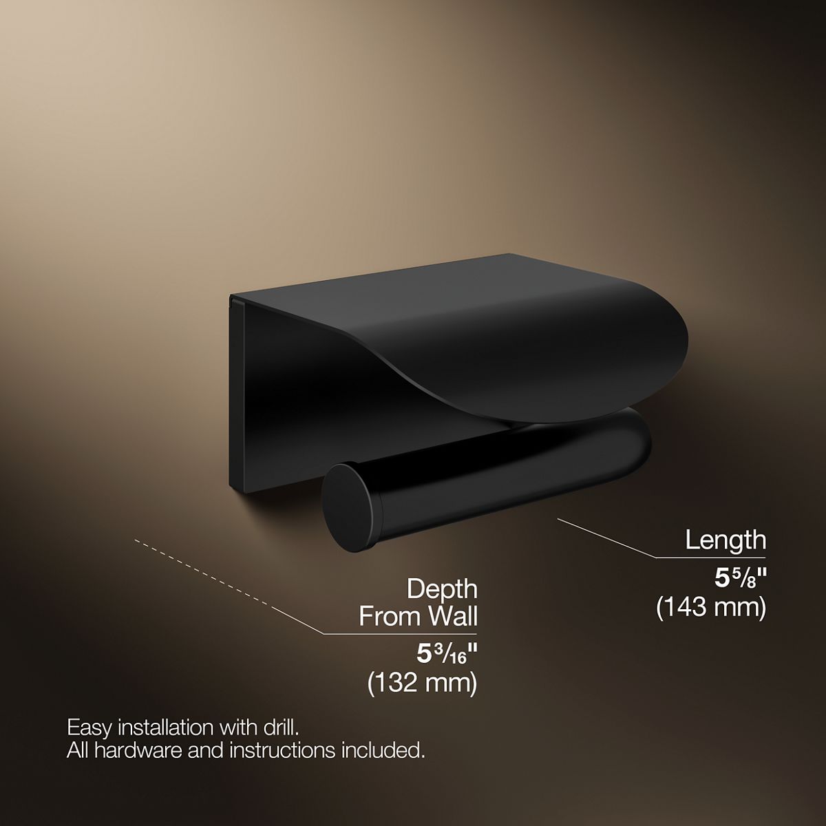 Avid® Covered toilet paper holder