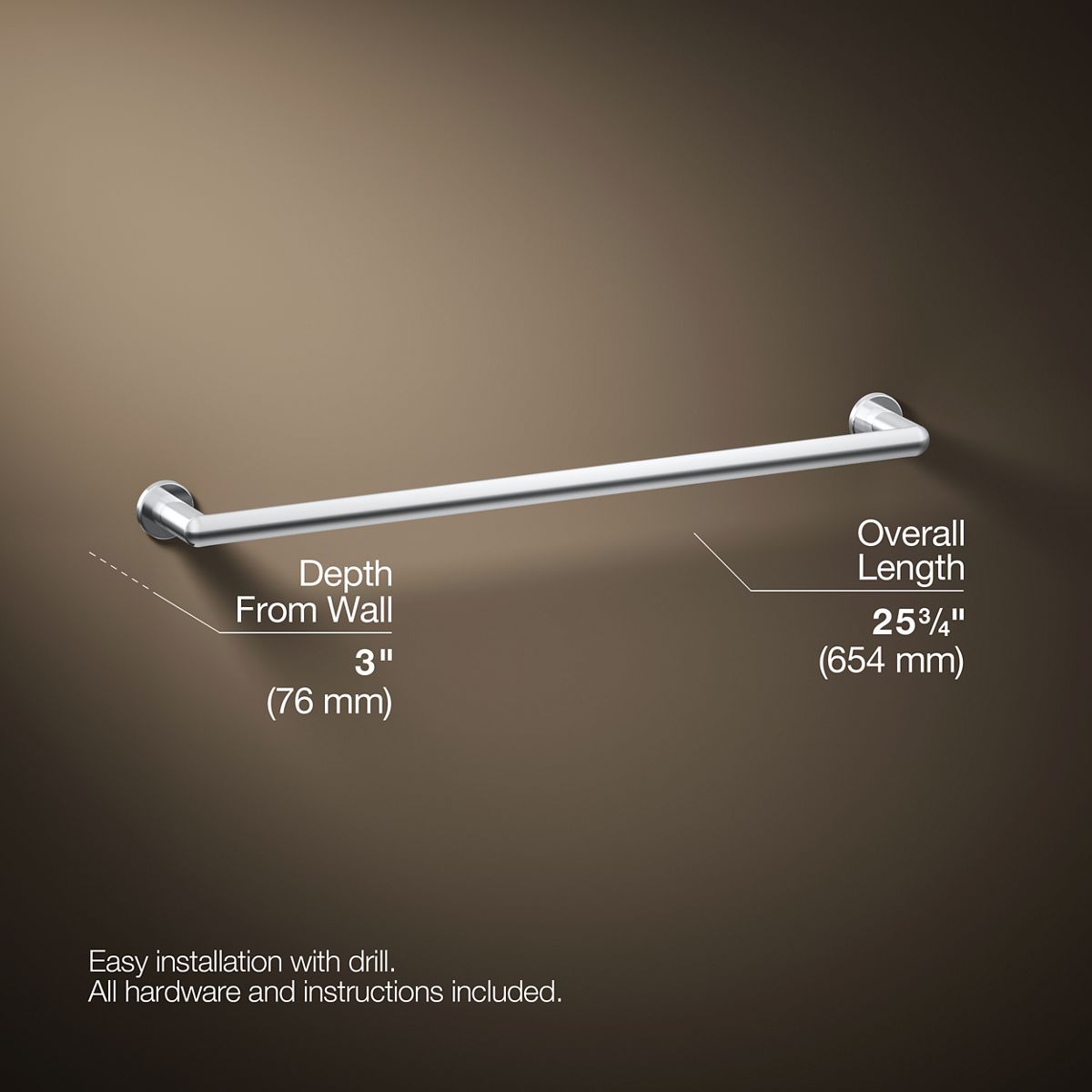Kumin™ 24" towel bar