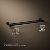 Kumin™ 24" double towel bar