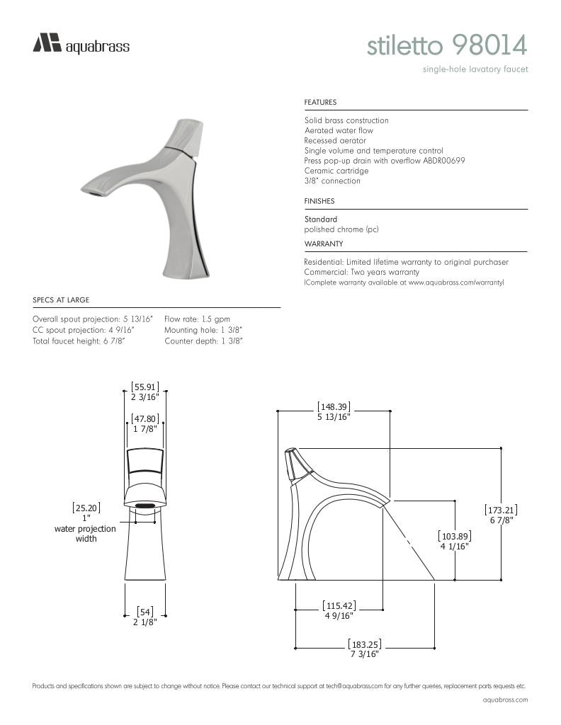 STILETTO-Single-hole lavatory faucet