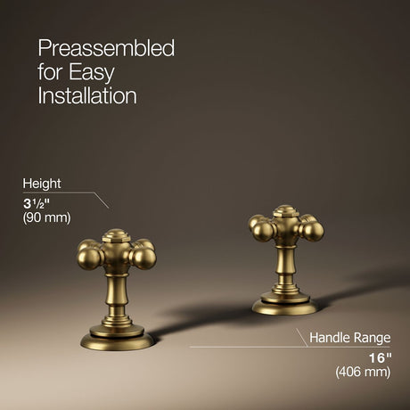 Artifacts® Cross bathroom sink faucet handles