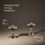 Artifacts® Cross bathroom sink faucet handles