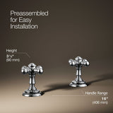 Artifacts® Cross bathroom sink faucet handles