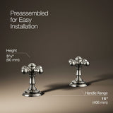 Artifacts® Cross bathroom sink faucet handles