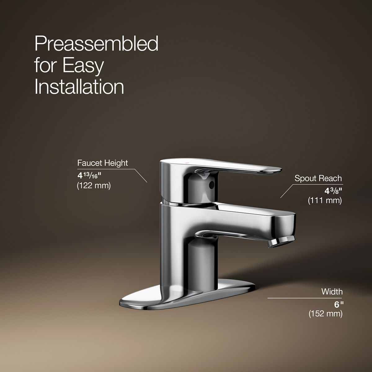 July® Single-handle bathroom sink faucet, 1.2 gpm