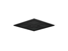 WaterTile® Rain Overhead shower panel with four 22-nozzle sprayheads