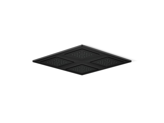 WaterTile® Rain Overhead shower panel with four 22-nozzle sprayheads