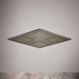 WaterTile® Rain Overhead shower panel with four 22-nozzle sprayheads
