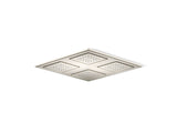 WaterTile® Rain Overhead shower panel with four 22-nozzle sprayheads